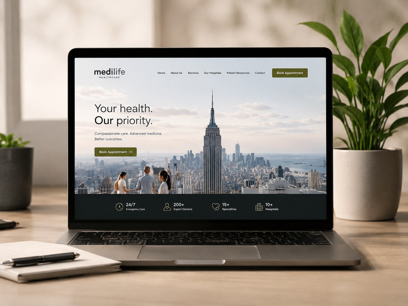 Medlife Healthcare website