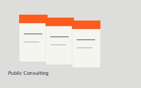 Public Consulting presentation folder design
