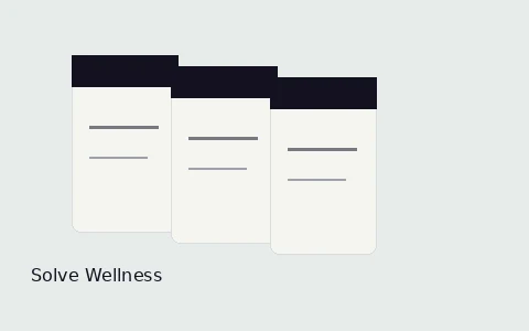 Solve Wellness sell sheet design